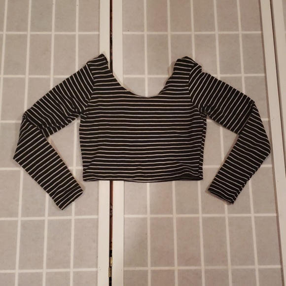 American Apparel Long Sleeve Crop Top M - Picture 3 of 3